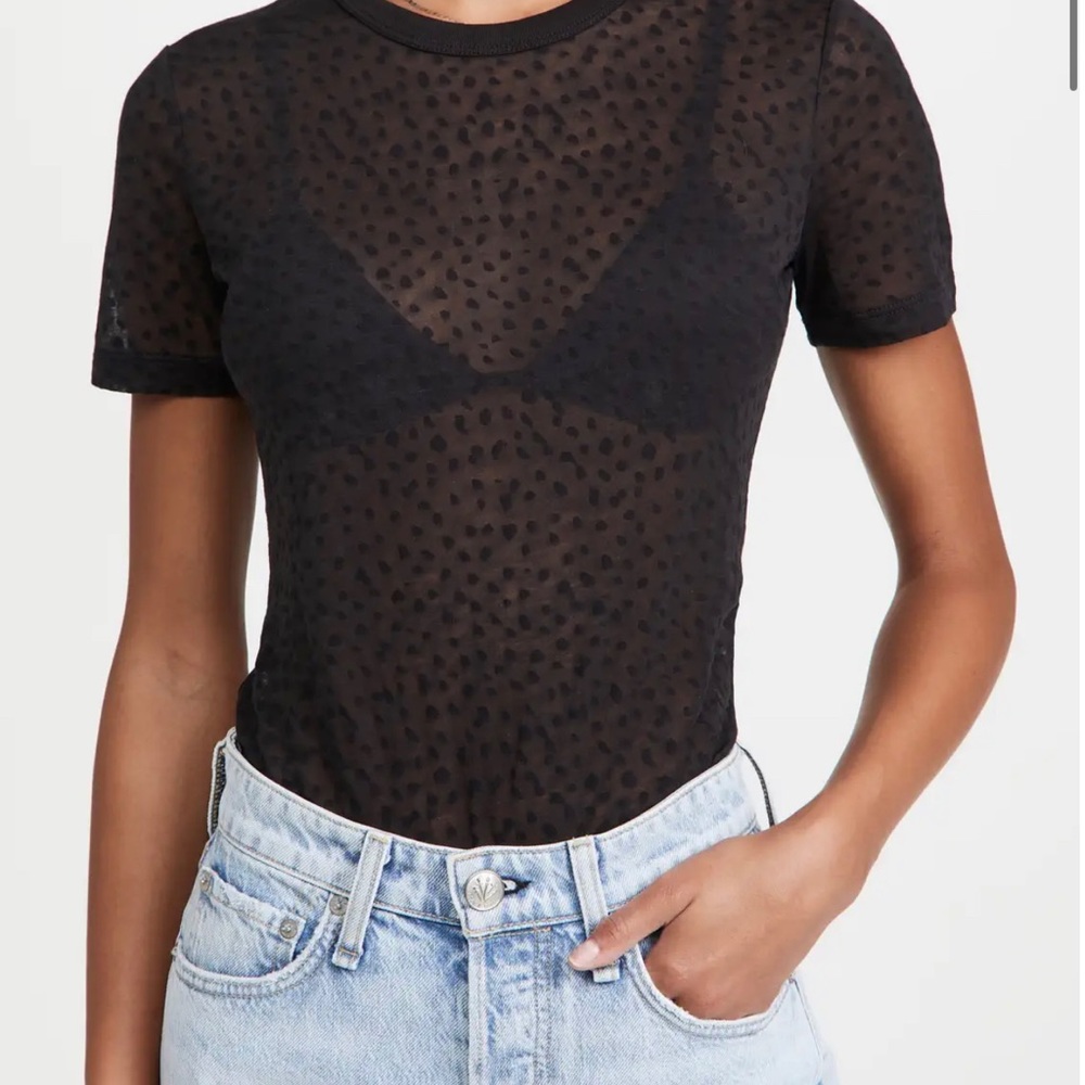 Rag & Bone Valencia Black Dot Tee Shirt